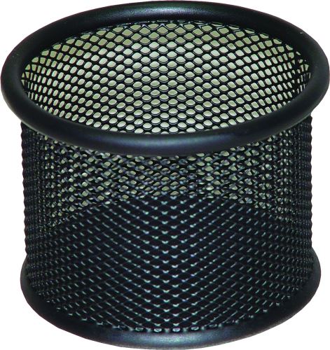 Drátěný kelímek na psací potřeby DONAU, výška 68 mm, kov, černý