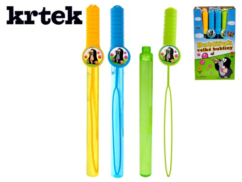 Bublifuk trubice 38 cm, 120 ml - Krtek, mix barev