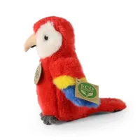 Plyšový pták papoušek červený ara 16 cm, ECO-FRIENDLY (2)