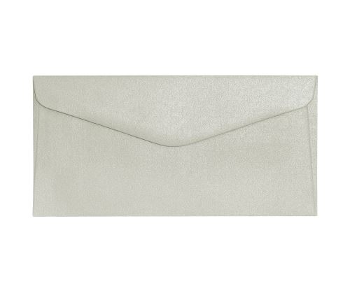Obálky DL Pearl světle stříbrná K 150g, 10ks, Galeria Papieru