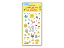 Velikonoční samolepky na vajíčka 839 gelové Veselé Velikonoce 19x9cm (2)