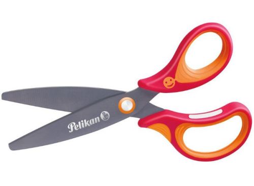 Nůžky pro praváky Pelikan Griffix 14 cm - červené