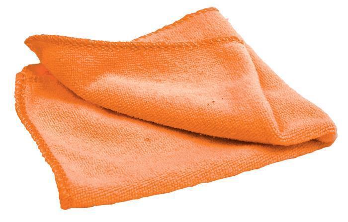 Levně Čistící utěrka z mikrovlákna, oranžová, NOBO
