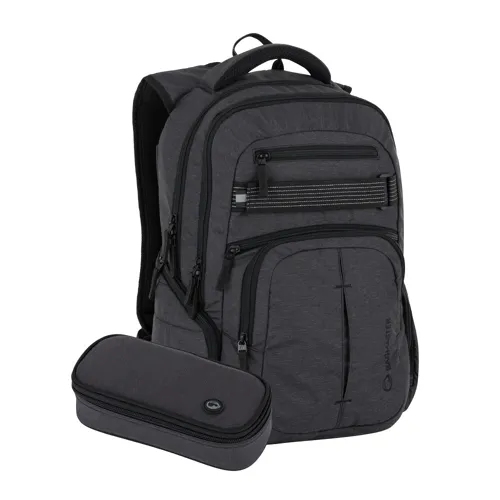 Studentský batohový set 2-dílný Bagmaster Scout 25 A šedý