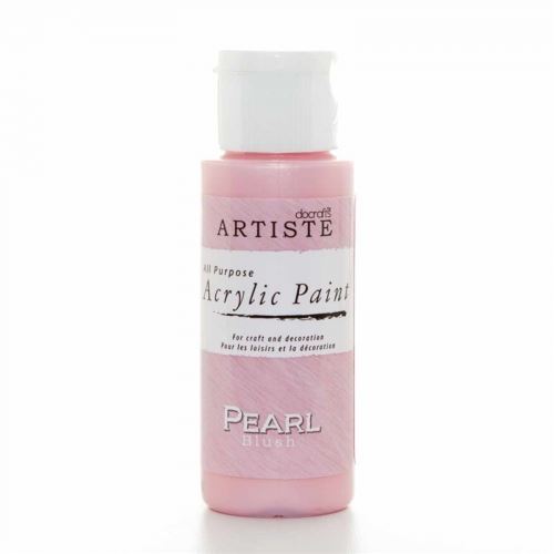 Akrylová barva ARTISTE perleťová - růžová