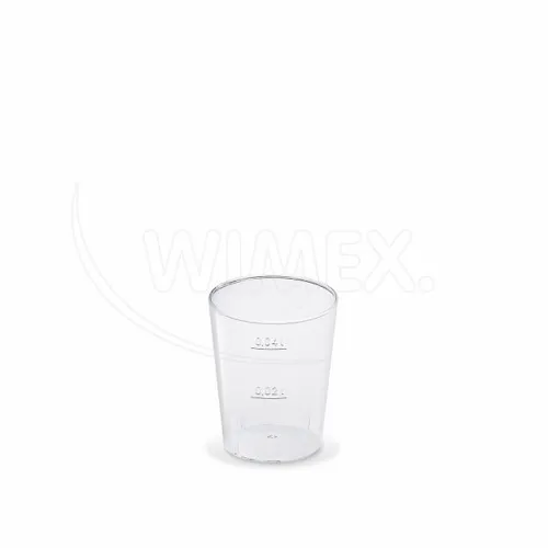 Kelímek krystal (PS) Ø 43 mm 2cl/4cl, 10 ks