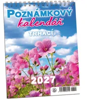 Stolní kalendář 2027 trhací Aria Květiny