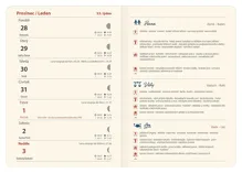 Týdenní diář 2027 Helma B6 Lunární Luna s gumičkou (2)