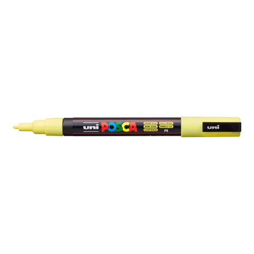 Dekorační popisovač Posca PC-3M, pastelově žlutá (P2), 0,9-1,3 mm