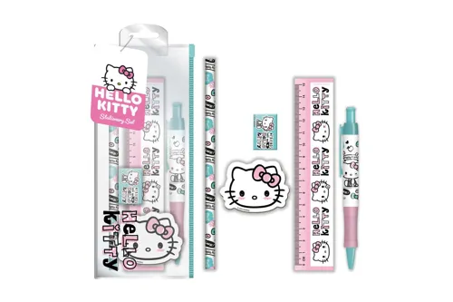 Školní set v pouzdru Hello Kitty 5ks 12ks v boxu