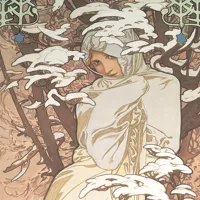 Nástěnný kalendář poznámkový 2027 Notique Alfons Mucha, 30 x 30 cm (13)