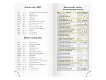 Denní diář 2027 MFP kapesní D802 Lamino s gumkou minimalistický přírodní (2)