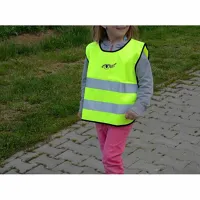 Výstražná reflexní vesta pro děti Compass - žlutá (4)