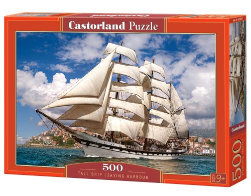 Puzzle Castorland 500 dílků - Plachetnice opouštějící přístav