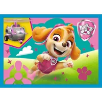 Puzzle 4v1 Štěňata v běhu Tlapková patrola/Paw Patrol 28,5x20,5cm v krabici 28x28x6cm (3)