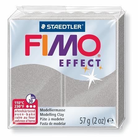 FIMO® effect 8020 modelovací hmota 57g - metalická stříbrná (81)