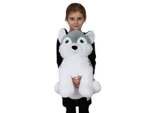Plyšový husky Plush Friends sedící 45 cm (1)