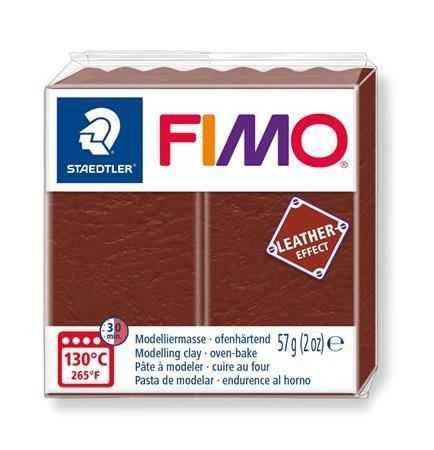 FIMO® leather-effect 8010 modelovací hmota 57g - oříšková (779)
