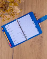 Týdenní diář 2027 Notique Refill kroužkový 12,5 x 19 cm královsky modrý (6)