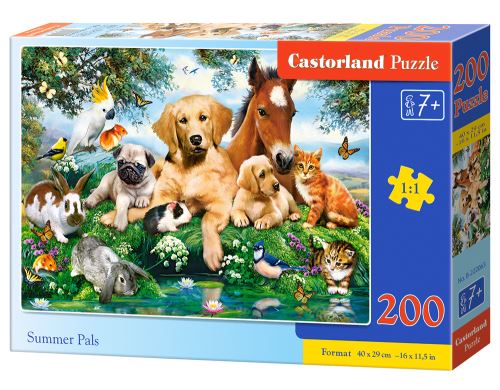Puzzle Castorland 200 dílků premium - Zvířecí parta