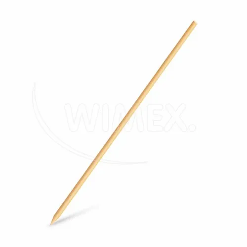 Dřevěné špejle hrocené 25 cm, Ø 3 mm, 100 ks