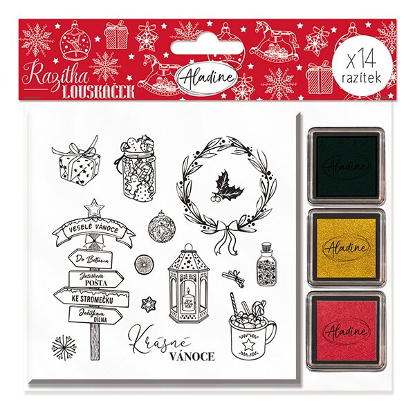 Levně Razítka Aladine Stampo Noël - Louskáček, 14 ks