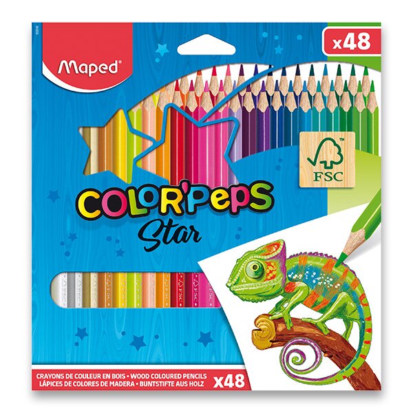 Levně Pastelky Maped Color´Peps - 48 barev