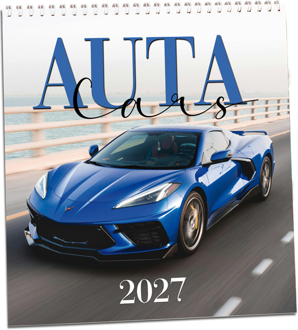 Levně Nástěnný kalendář 2027 Aria Auta