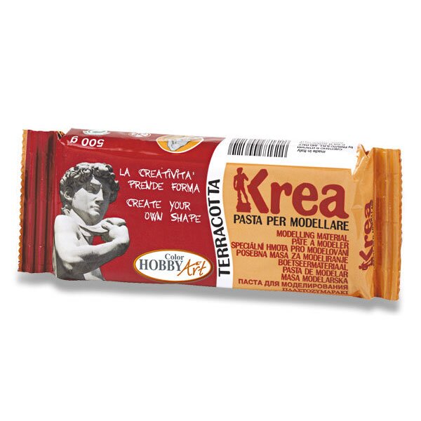 Levně Modelovací hmota Krea 500g - terakotová