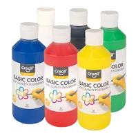 Temperové barvy Creall, 6x250 ml, mix barev (1)