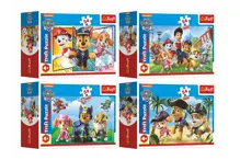 Minipuzzle 54 dílků Paw Patrol/Tlapková Patrola 4 druhy v krabičce 9x6x3cm 40ks v boxu Minipuzzle 54 dílků Paw Patrol/Tlapková Patrola 4 druhy v krabičce 9x6x3cm 40ks v boxu