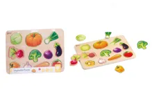 Puzzle/Vkládačka deskové zelenina dřevo ve fólii 30x21cm 18m+ Puzzle/Vkládačka deskové zelenina dřevo ve fólii 30x21cm 18m+