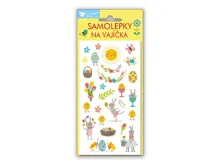 Velikonoční samolepky na vajíčka 839 gelové Veselé Velikonoce 19x9cm (3)