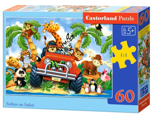 Puzzle Castorland 60 dílků - Jízda na safari