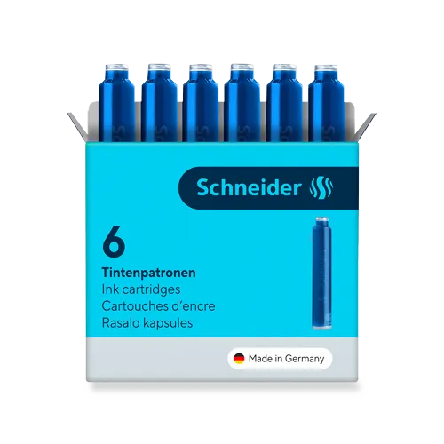 Inkoustové bombičky Schneider, 6 ks - modré