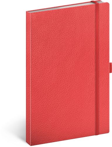 Notes Červený, tečkovaný, 13 × 21 cm