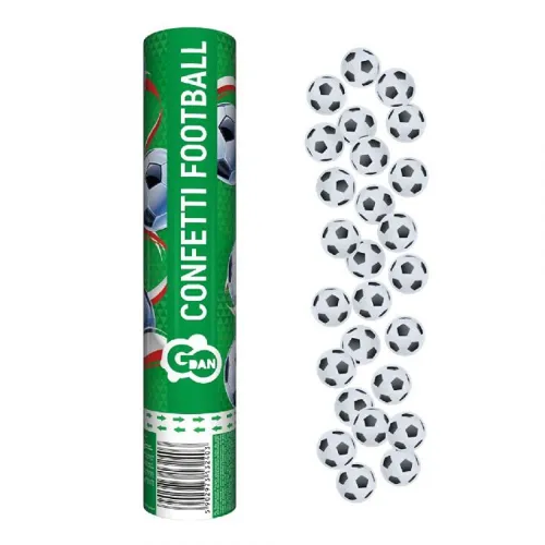 Vystřelovací konfety 28cm Fotbalové míče