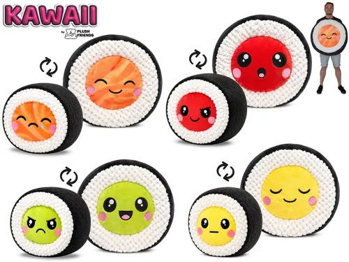Plyšové sushi Plush Friends Kawaii 60 cm - mix motivů