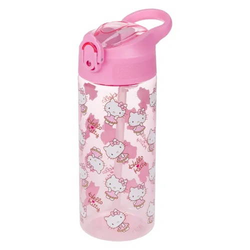 Tritanová láhev Baagl s brčkem Hello Kitty Sweet Leopard 500 ml