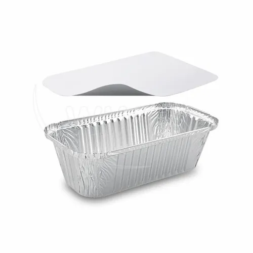 Miska (ALU) hranatá 252 x 132 x 70 mm 1500 ml + víčko, 5 sad