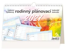 Stolní kalendář 2027 Helma Týdenní rodinný plánovací