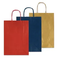 Papírová taška Allegra rubínová 26x12x36 cm velikost M - kroucené papírové ucho (1)