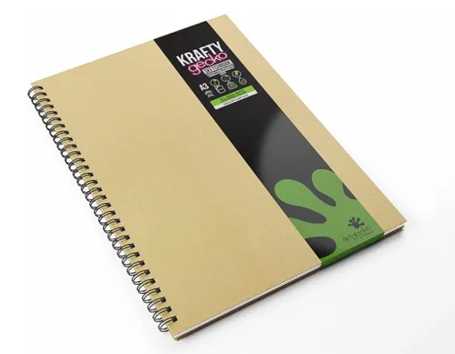 Sketchbook ARTGECKO Krafty, A3 na výšku, 40 bílých listů, 150g