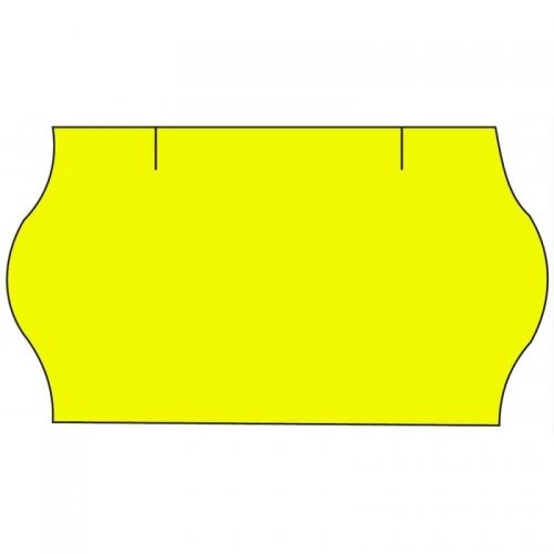 Cenové etikety na kotoučku 22x12 mm CONTACT - signální žluté, 42ks