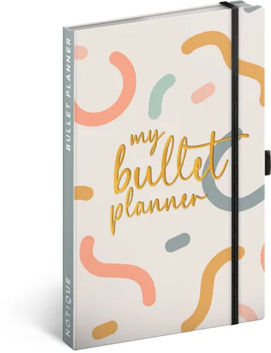 Týdenní nedatovaný diář Presco Group My Bullet Planner, 13 × 21 cm, CZ/SK