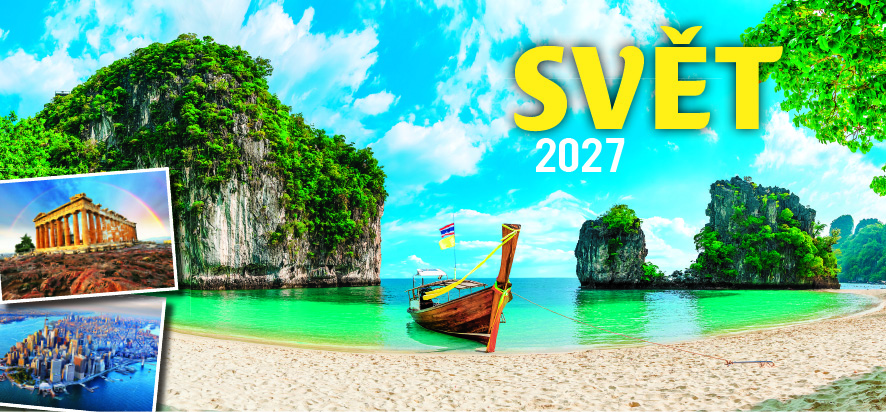 Levně Stolní kalendář 2027 Graspo Svět