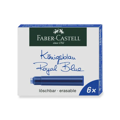 Inkoustové bombičky Faber-Castell 6 ks - modré