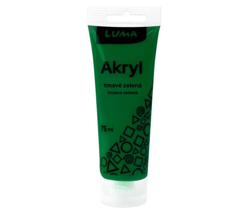 Akrylová barva Luma 75 ml - tmavě zelená