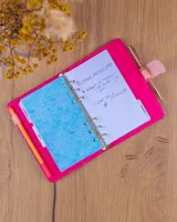 Týdenní diář 2027 Notique Refill kroužkový 12,5 x 19 cm pudrově růžový (7)