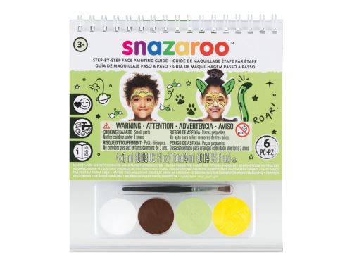 Barvy na obličej Snazaroo 4 barvy, štěteček - zelená